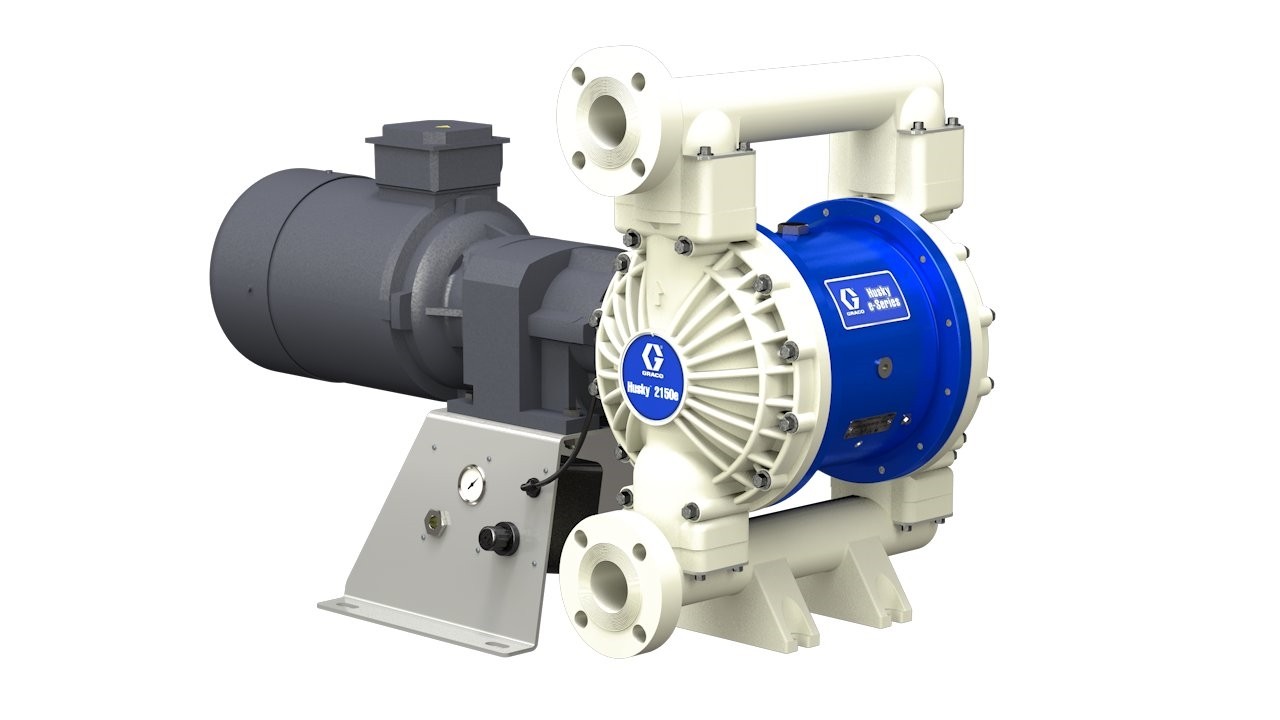 Husky 2150e 2 in. 51 mm PP Electric Diaphragm Pump 3.0 Hp AC